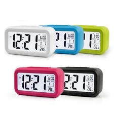 Batterie Réveil Numérique afficher LCD Rétroéclairage Calendrier Thermomètre LED