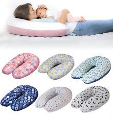 Stillkissen XXL 190 cm Lagerungskissen Baby Kissen 100% Baumwolle Mikroperlen