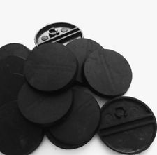 32mm round black plastic bases for Infinity Warhammer 40k base RPG *BRAND NEW*
