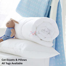 Anti-Allergy Cot Bed Duvet Quilt Cot Pillow Nursery Baby Toddler Bedding All Tog