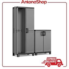 Armadio Armadietto in resina ripiani porta scope per interno esterno ripostiglio