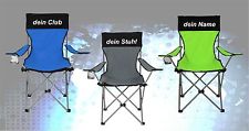 bedruckte Campingstuhl Angelstuhl Klappstuhl mit Wunschnamen
