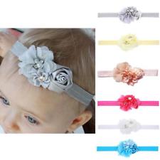 1x nouveau-né élastique fleur chapeaux bébé fille bandeau tissu bande de cheveux