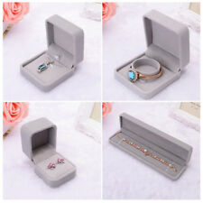 Boîte Bijoux Présentoir Velours Coffret Rangement Bague Bracelet Collier Cadeau