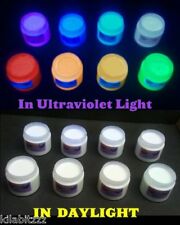 Choose a colour. Invisible UV Ultraviolet Blacklight Visible Fluorescent Paint