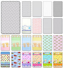 100% COTTON FITTED SHEET WITH PRINTED DESIGN FOR BABY CRIB COT COTBED JUNIOR BED